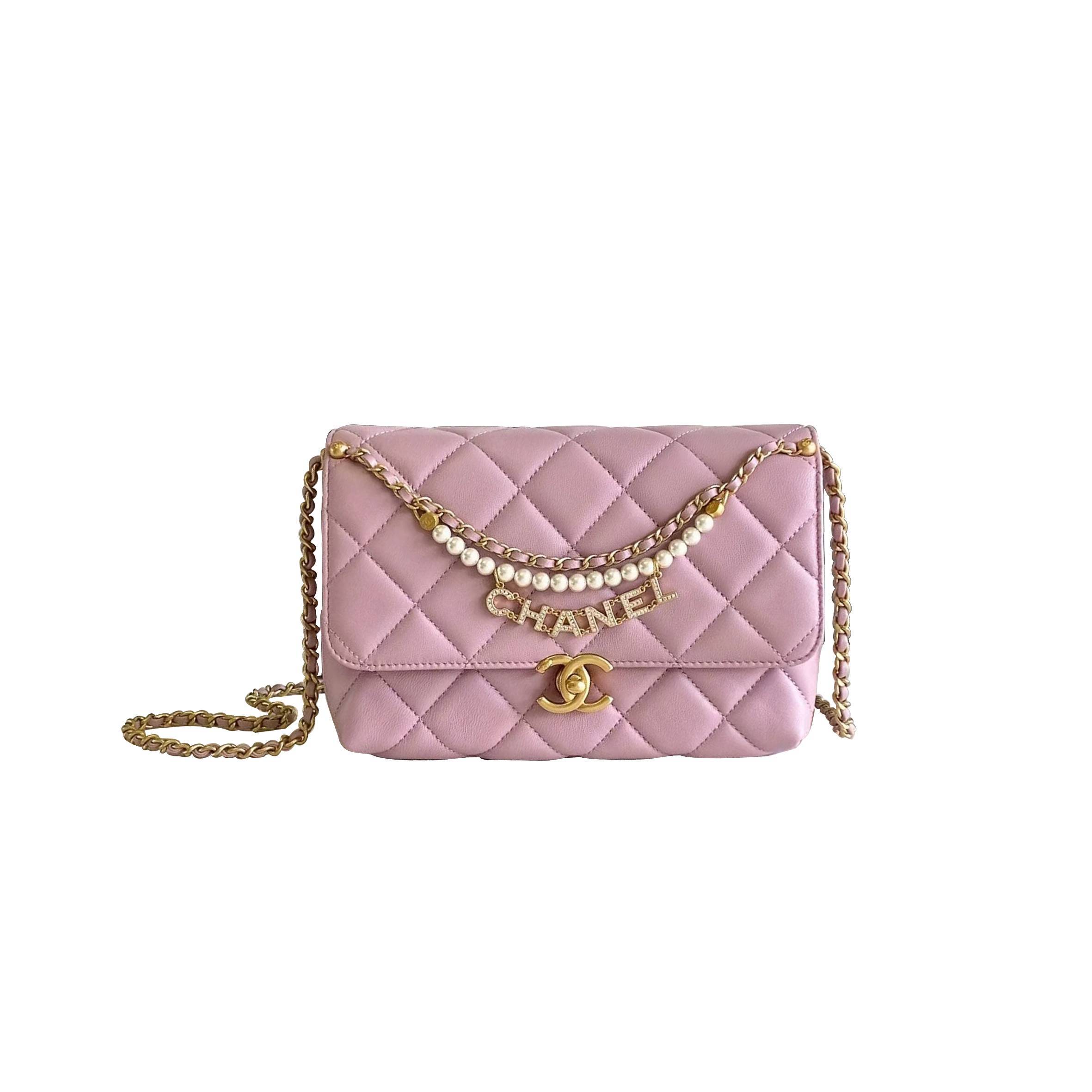 Ch*el 24a pearl square fatty as4986 (23*8.5*15cm)